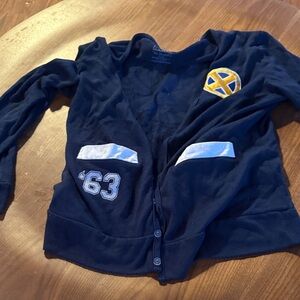 Her Universe Navy Cardigan with Yellow and White Accents X-men